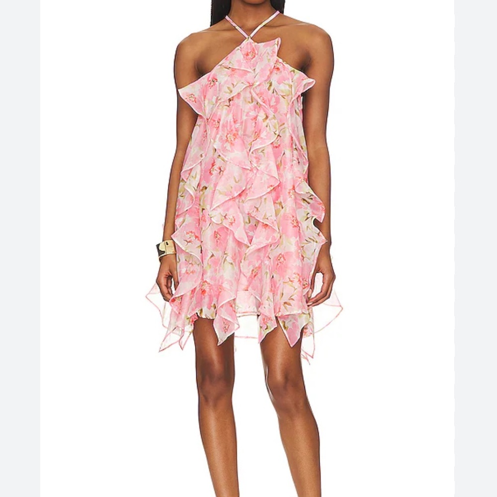 MISA Los Angeles Miah Dress in Blushing Flora size M